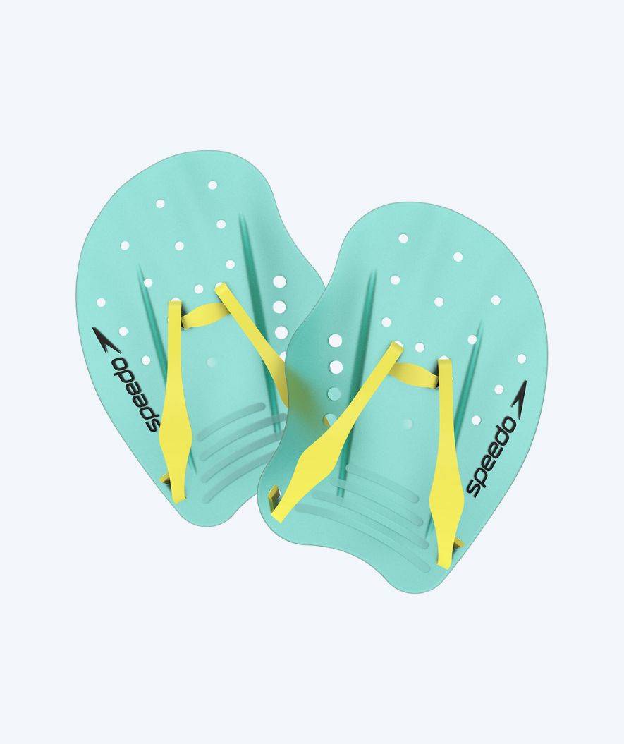 Speedo handpaddlar - Tech - Turkos/Gul - Simpaddlar