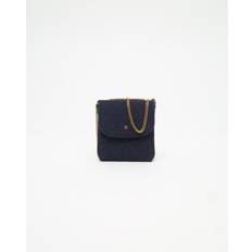 CHANEL Quilted Mini Pouch With Chain - Blue