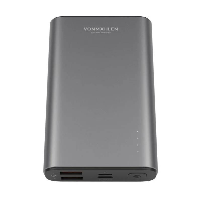 OUTLET: Vonmählen Evergreen Powerbank. Quick Charge 3.0. 10.000 mAh. Dark Gray..