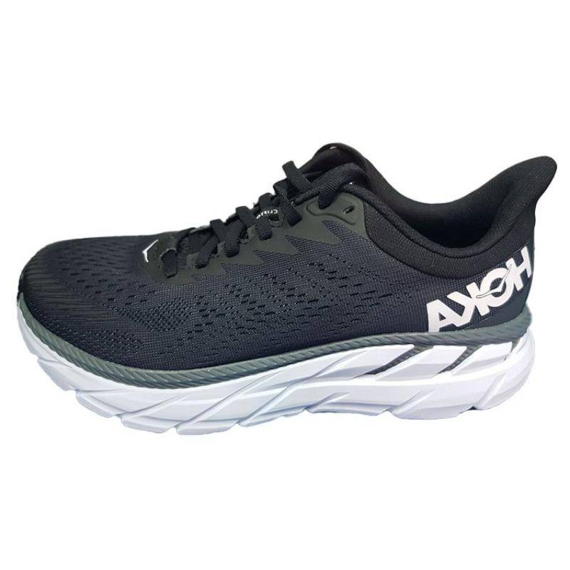 Hoka One One Clifton 7 Herr Lågtoppade Löparskor Andningsaktiva Svarta 1110534-BWHT cm