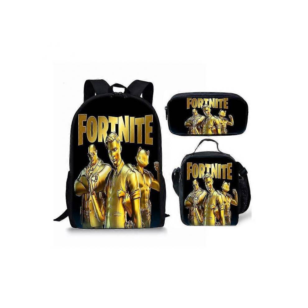 (29, Only a pen bag) (3pcs, 31) Fortnite Printed School Bag Children's Backpack Or Satchel Or Pen Bag Or Three-piece Set