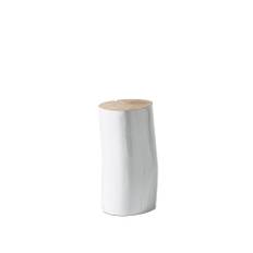 Gervasoni - Log M Bianco - Sidobord - Paola Navone - Träfärgad,Vit - Trä
