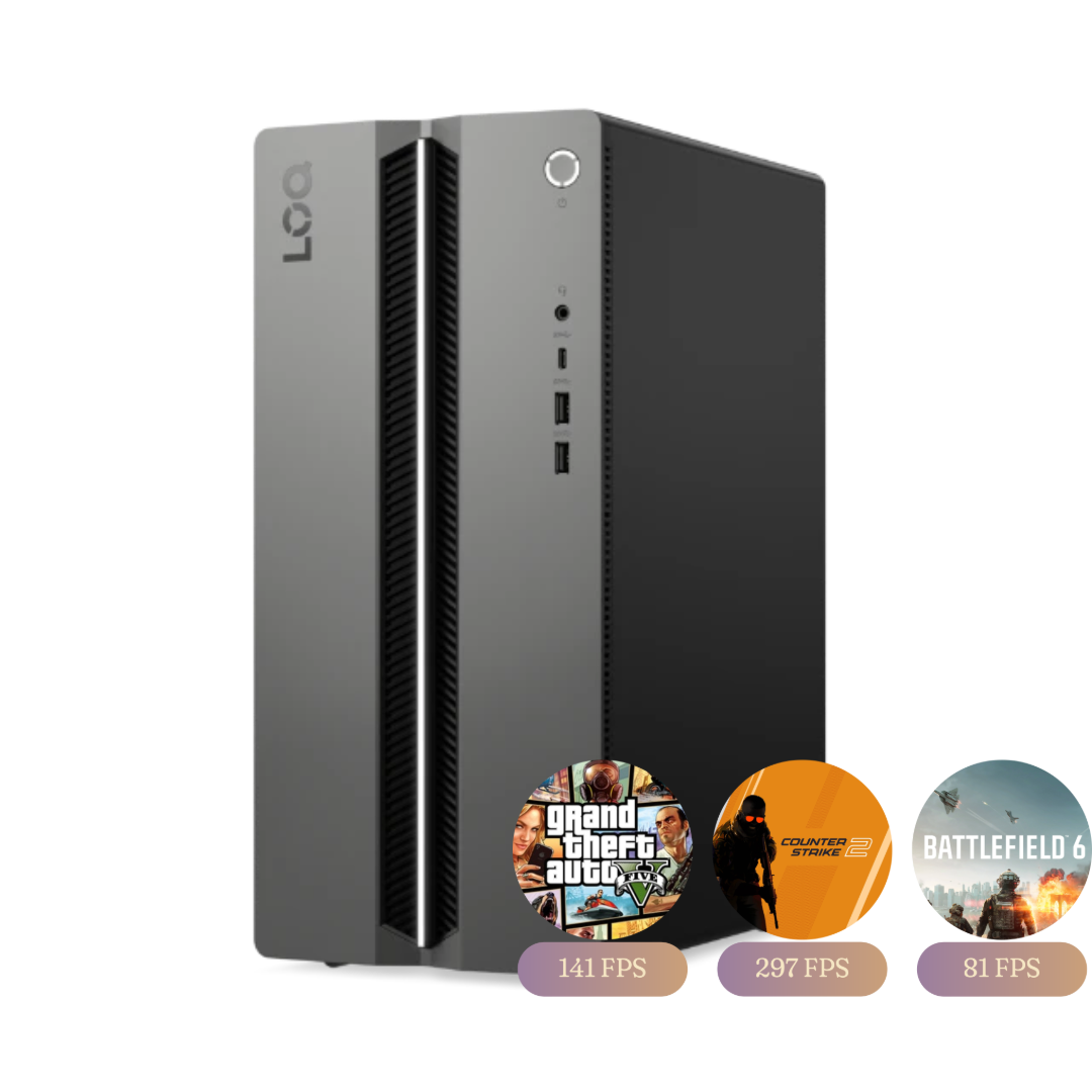 Gaming Desktop / Lenovo LOQ Tower 17IRR9 / RTX 4060 8GB / Intel i5 - 14400F / 16GB DDR5 (5600MHz) / 1TB NVMe