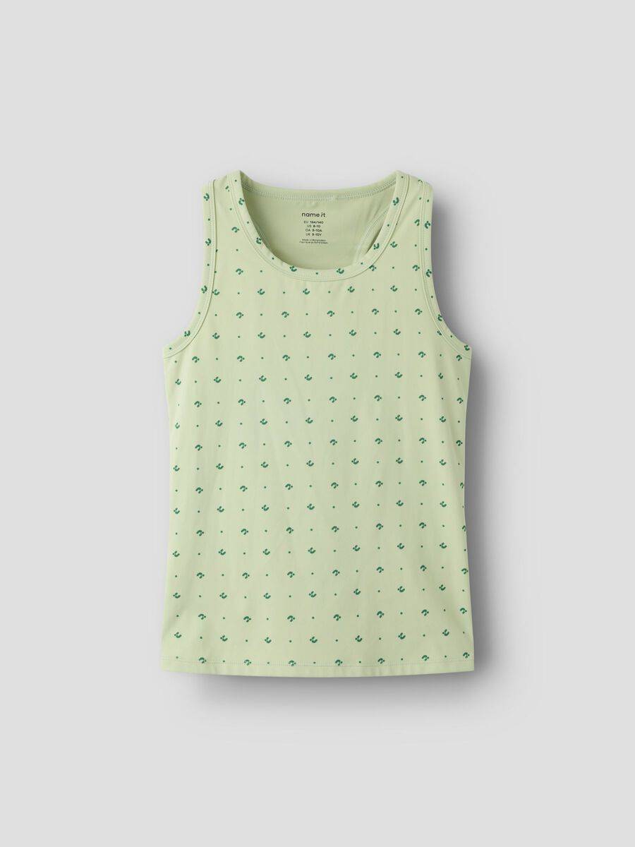 Slim Fit Sporttopp - Grön - 146/152