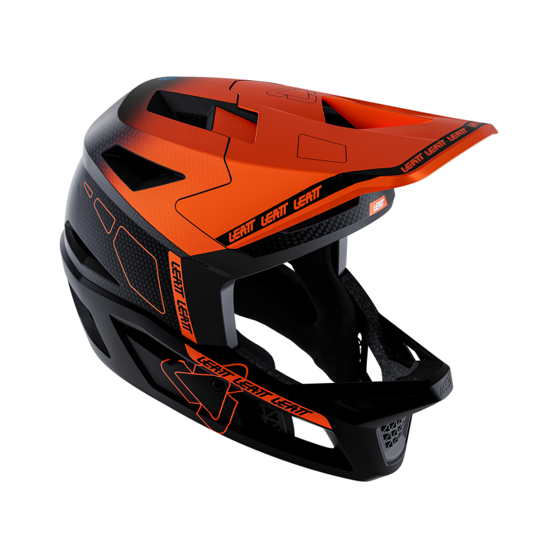 Leatt Gravity 6.0 Carbon - MTB-hjälm Glow Orange M (57 - 58 cm)