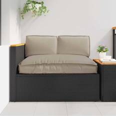 vidaXL Palle Pudesæt 3 pcs Gråbrun 120 x 80 x 12 cm Oxford stof