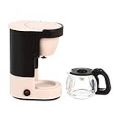 CALLARON Kaffebryggare Lek Kökstillbehör Mini Kaffemaskin Leksak Gör-Det-Själv Dockskåp Lekhus-Spelset För Från 3 År Och Uppåt (Rosa)