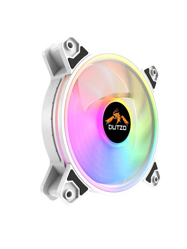 DUTZO KURA 120 White ARGB Bundle Version - Only connectable to controller - Chassi fläkt - 120mm - Vit - 24 dBA
