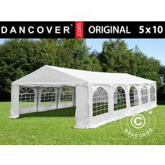 Partytelt Festtelt Original 5x10m PVC, "Arched", Hvid