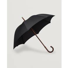 Fox Umbrellas Polished Cherrywood Solid Umbrella Black