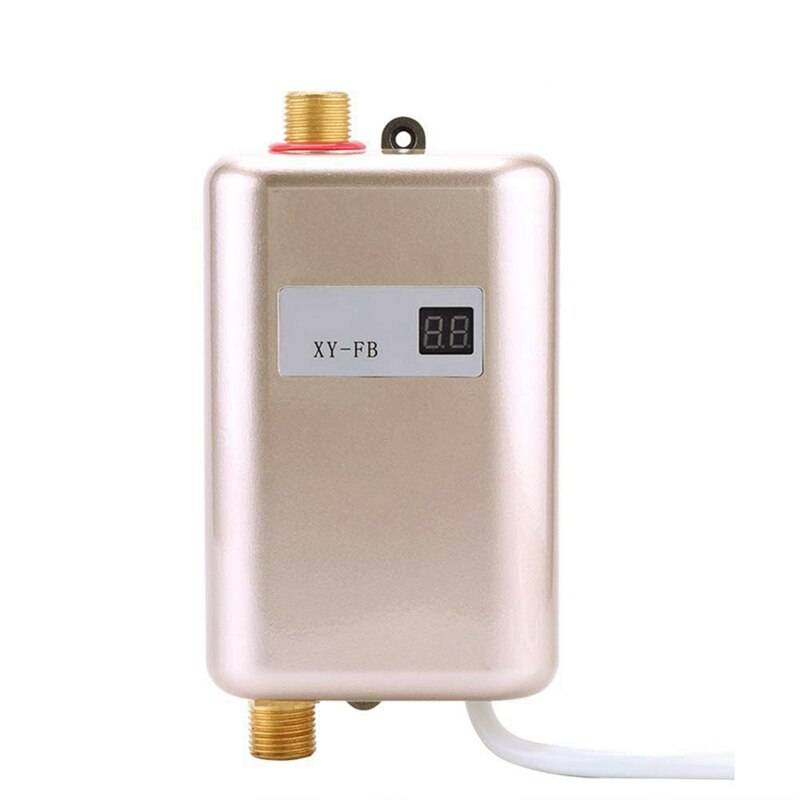 Topp 3800w mini elektrisk varmvattenberedare direkt elektrisk varmvattenberedare direkt elektrisk vattenvärmare dusch 3 sekunder eu-kontakt