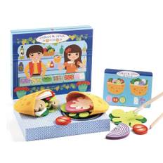 DJECO Silas Lena Play Store Wooden Play House Set Sandwich Gift for Girls 4 Years Old & (DJ05500)