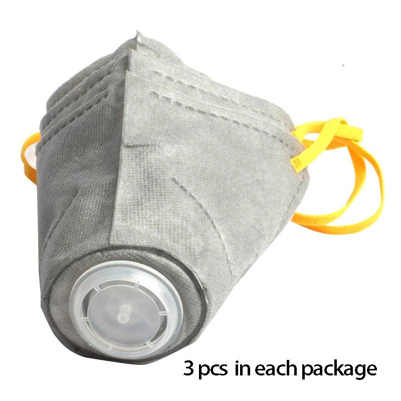 Dog Air Filter Face Mask – Pack of 3 - 3pcs in a package / L (L)