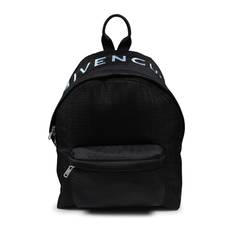 Black Backpack For Kids With 4g Motif