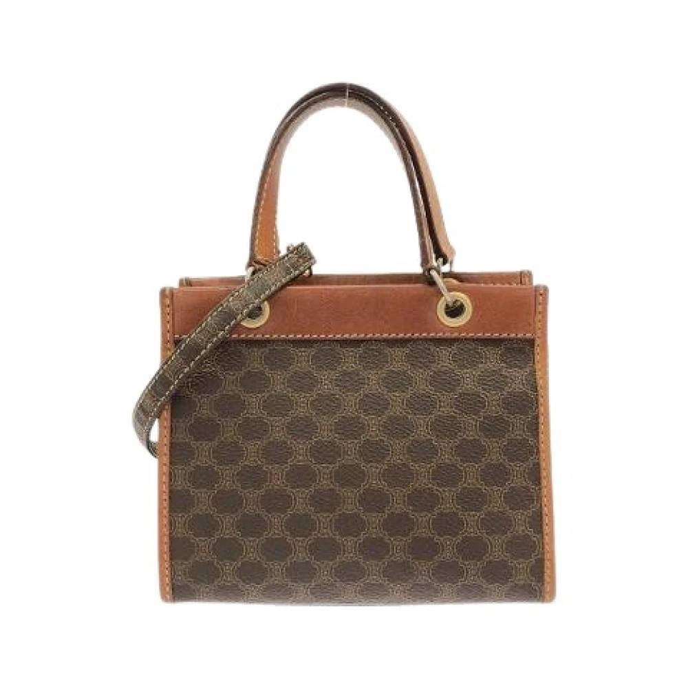 Celine Vintage - Pre-owned Belagd Canvas Axelremsväska Vintage - Dam - ONE Size -