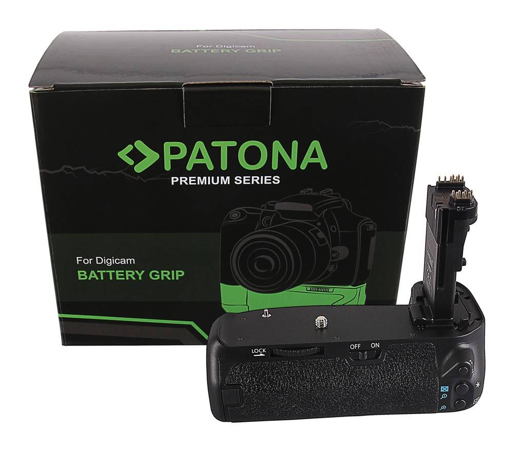 Batterigreb til Canon EOS 70D 80D BG-E14H f. 2 x LP-E6 batterier inkl. IR trådløs kontrol