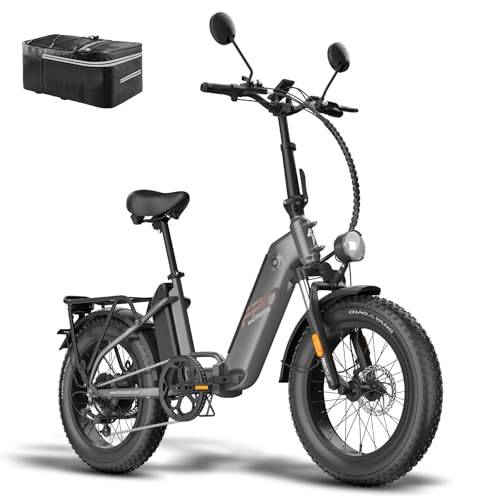Fafrees FF20 Polar E Bike Klapprad Erwachsene Straßenzulassung [ Offiziell ] Elektrofahrrad Fatbike 20 Zoll 48V 12AH*2 Akkus, Herren E-Bike Damen 150KG, 45km/h Elektro Mountainbike Ebike StVZO.