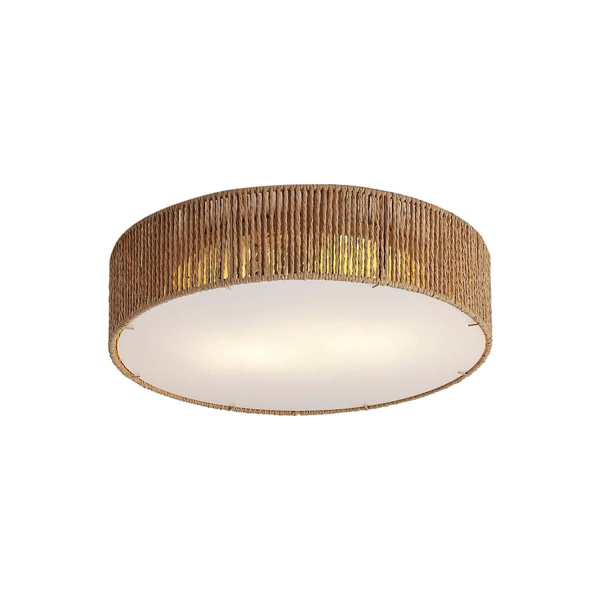 Japandi taklampa natur med skärm 38cm 2-ljus - Luz