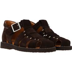 ANGULUS Fisherman Lædersandal med Stiknings 1779 Dark Brown Sandaler Str 29 - hos Magasin