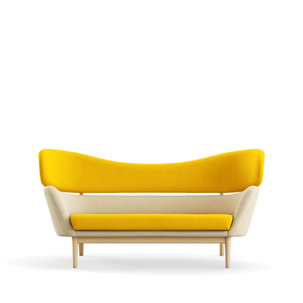 Baker sofa, eg klar olie af Finn Juhl Vidar 443 / 1511 - Jacobsen Plus