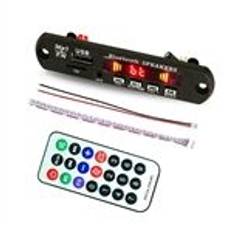 12V Bluetooth 5.0 Audio Decoder Board Audio Modul USB AUX FM Radio Lossless APE / WAV / MP3 / MP4 Decoder Board Modul med farveskærmdisplay