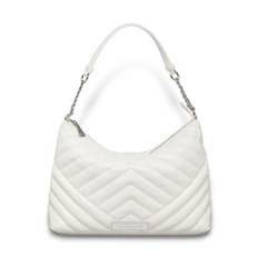 AIX Armani Exchange för kvinnor. XW000300AF12037U0003 Vit hobo-väska (OSFA), Casual, Polyester (OSFA)