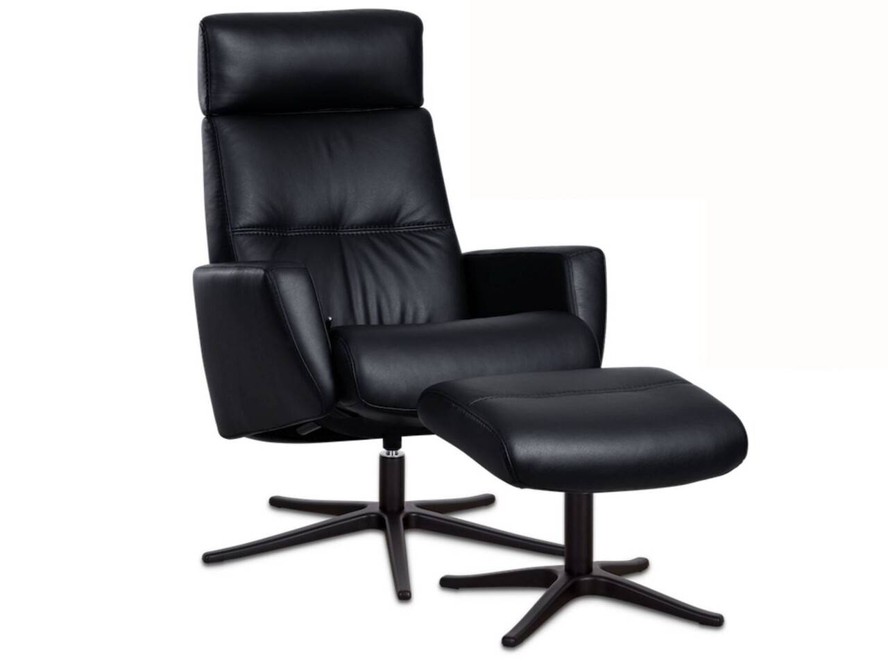 IMG Space 3400 lænestol inkl. skammel (Stofgruppe 4 - uld, Slimline stel - blank).