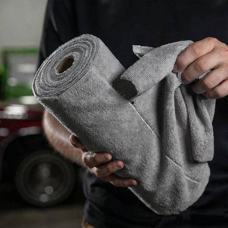 5m Microfiber Cleaning Cloth Roll - Tear-off Kitchen Towels, Super Absorbent Reusable Wipes For Home