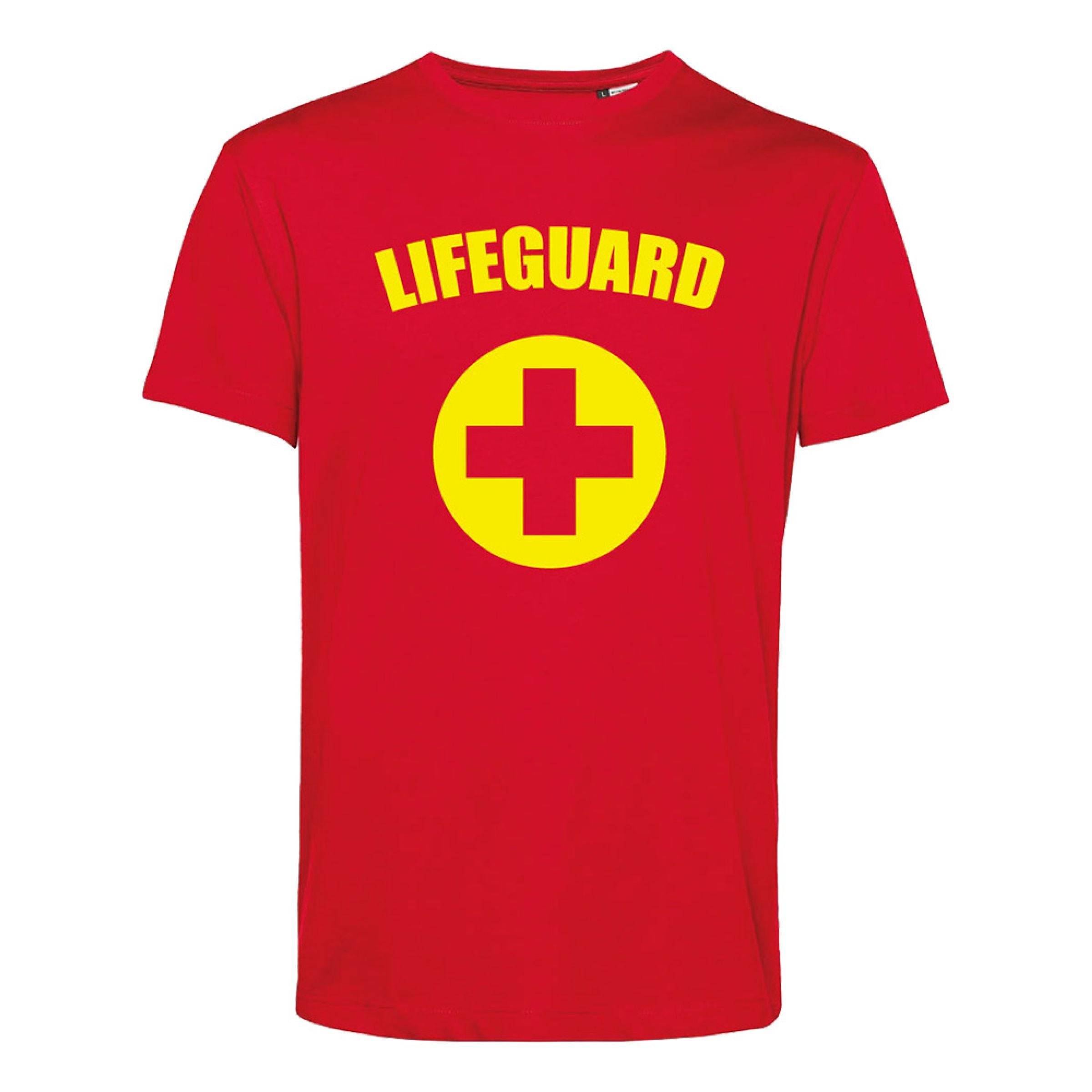 T-shirt Lifeguard Rød - Large