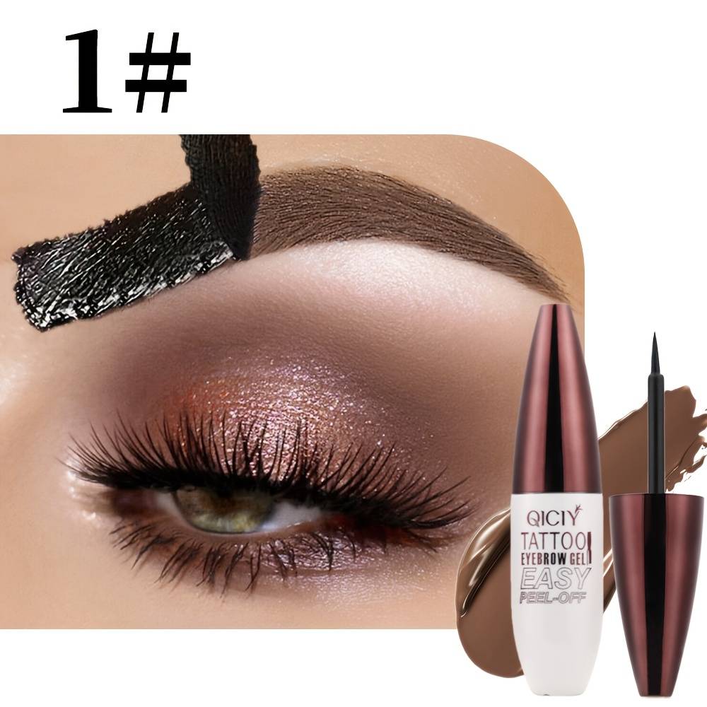 TEMU Q537 Tear Eyebrow Dyeing Glue Color Dyeing Eyebrow Cream Lasting Natural Semi-permanent Waterproof Style Does Not Fade