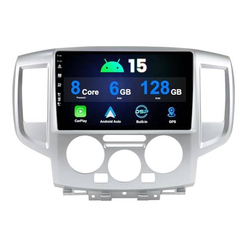 MISONDA [6G+128G] 2 Din bilradio för Nissan NV200 (2011-2018) Android 14 backkamera + mikrofon stöder Carplay, DSP, RDS, rattkontroll, WiFi, RDS, BT5.0, DAB+, MirrorLink, AUX, 360-kamera 9" IPS