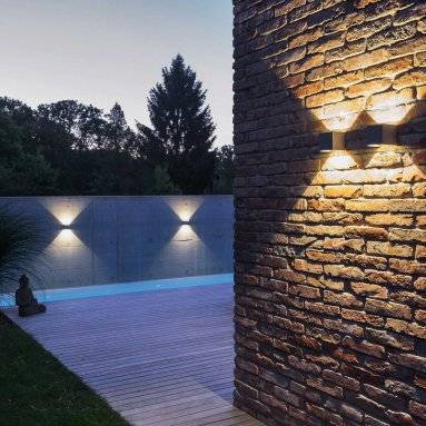 Secret IP54 Wall Light black