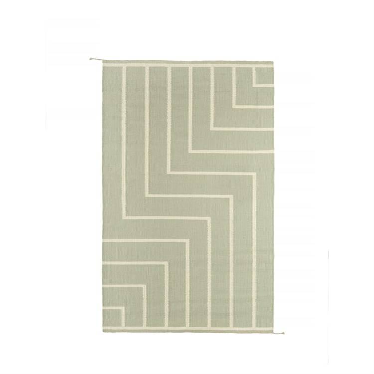 Nordic Modern x Vibeke Klint VK1 Gulvtæppe Olive/White 140x215 cm