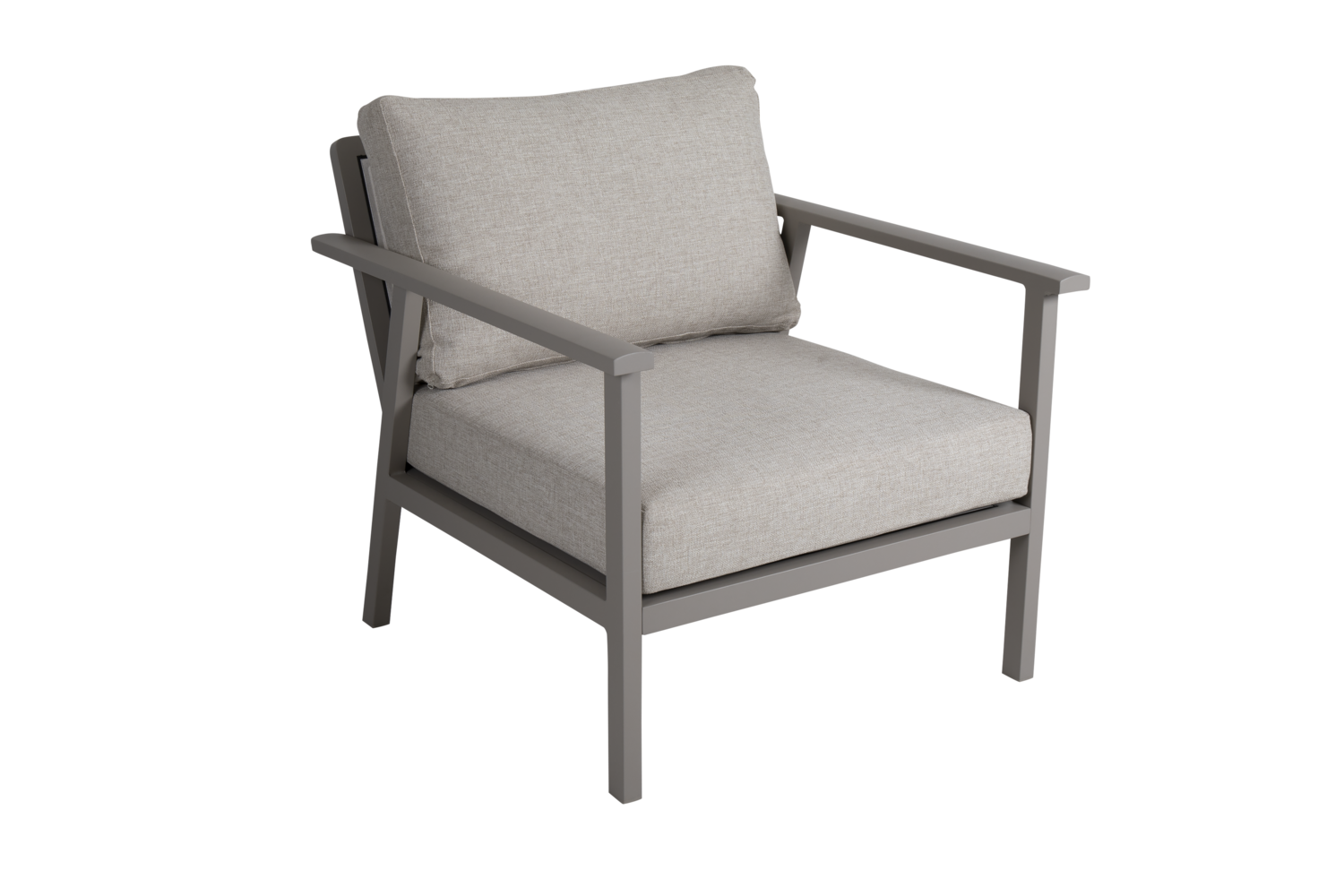 Brafab - Samvaro Loungestol Khaki/Sand 80cm från Sleepo ((BxDxH): 80 x 91 x 86 cm)