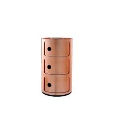 Kartell - Componibili Metallic 3 - Copper - Hurtsar - Anna Castelli Ferrieri - Koppar - Plast