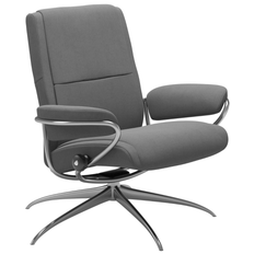 Fåtölj Stressless Paris Star Tyg Dinamica Dark Grey