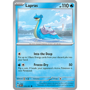 Lapras 016/091 - Paldean Fates Enkeltkort