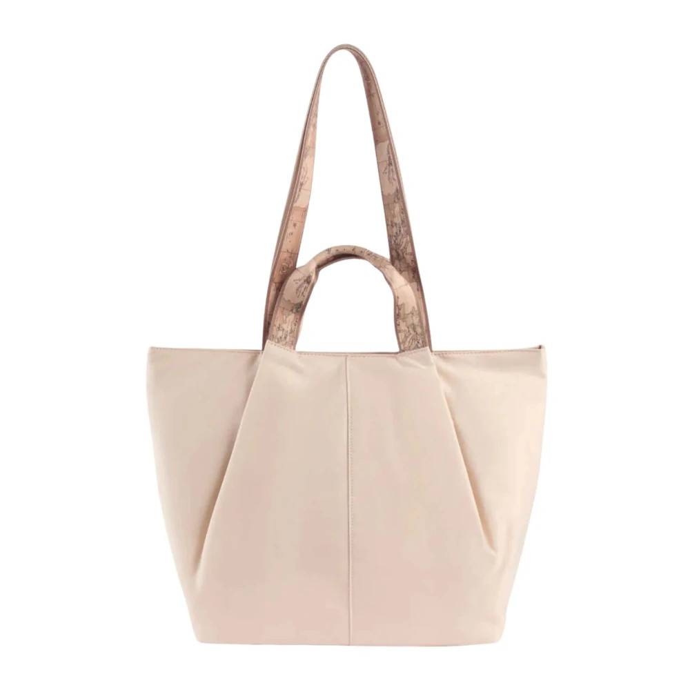 Alviero Martini 1a Classe Geo Soft Borsa Shopping - Tasker - Dame - Beige - ONE SIZE - Bomuld