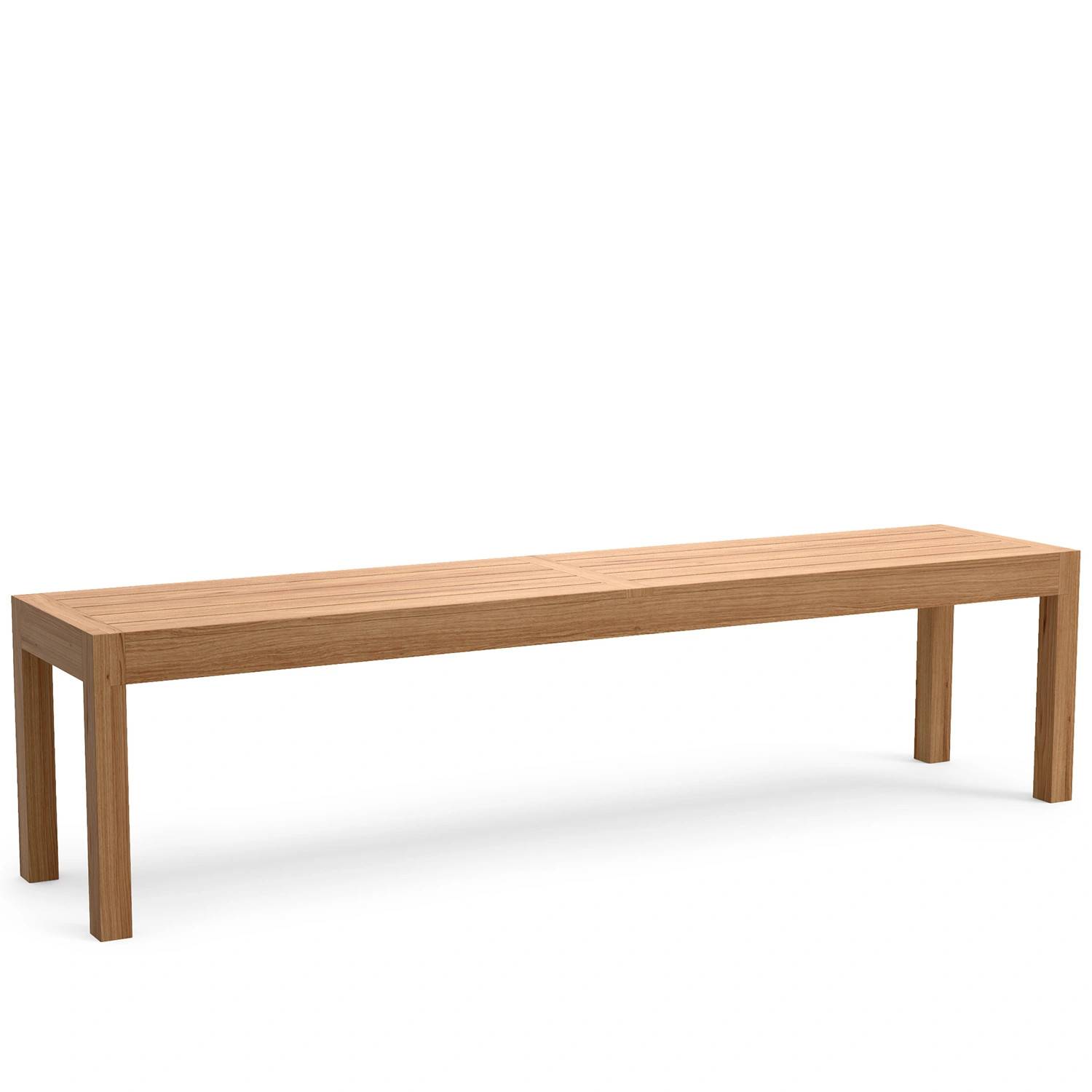 Laknäs bänk teak - 180 cm - Träfärgad