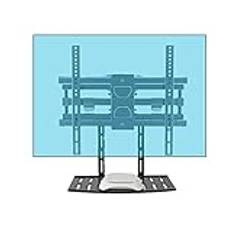 TV-väggfäste svänger lutande förlängningar, TV-väggmonteringsstativ med kabelbox, för de flesta 32–75 tum platta och böjda TV-apparater, rymmer upp till 60 kg, Vesa 600 x 400 mm vackert landskap