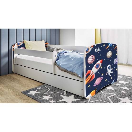 Kocot Kids Barnsäng - Babydreams Vit Med Madrass - Cosmos 180x80 Cm