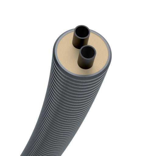 Flexstar Duo præisoleret pex rør, 40+40/125 mm, 25 meter