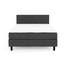 Charm Komplett Sängpaket 120x200 cm Kontinentalsäng med gavel - Mörkgrå