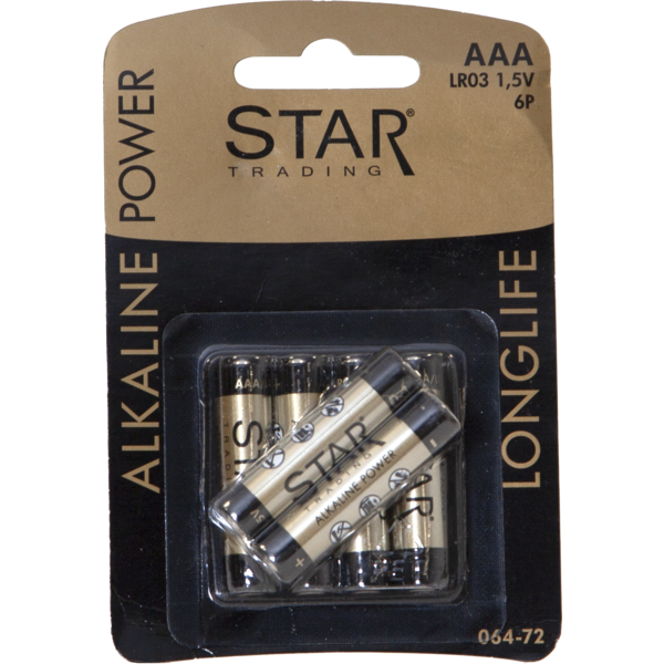 Batteri AAA 6-pack