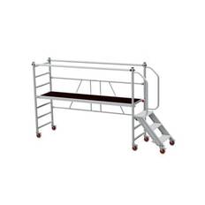 JUMBO foldestillads med trappe og gelænder, 250 x 74 cm, arbejdshøjde 3 m - 250SKT