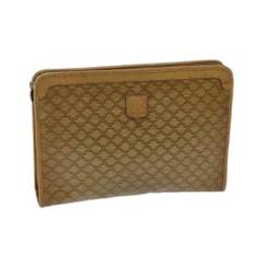 Celine Vintage, Pre-owned, Dame, Beige, ONE SIZE, Tyl, Pre-owned Canvas clutches