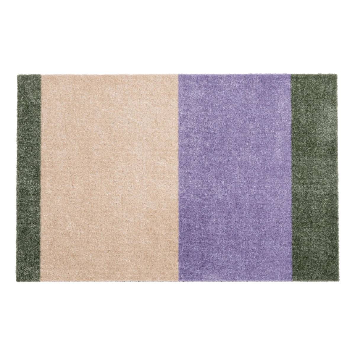 Tica Copenhagen Stripes måtte - 60x90 - Liliac/Ivory/Green