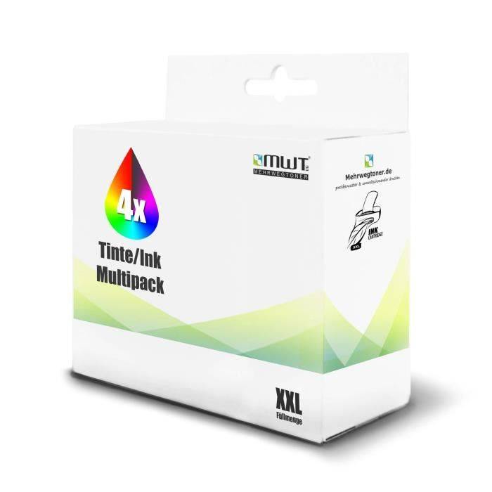 Ink Cartridges - MEHRWEGTONER - HP 920XL - Pack of 4 - Multicolor - Compatible with HP OfficeJet