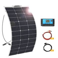 Solcelle Kit, 200W Fleksible Paneler, 12V Batteri Kompatibilitet, 100W Kit