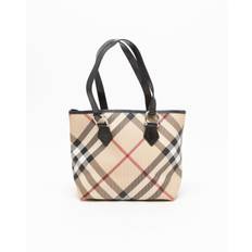 Burberry Nova Check Tote Bag - Beige (24x24x13 cm)